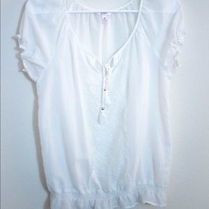Candies size m white blouse